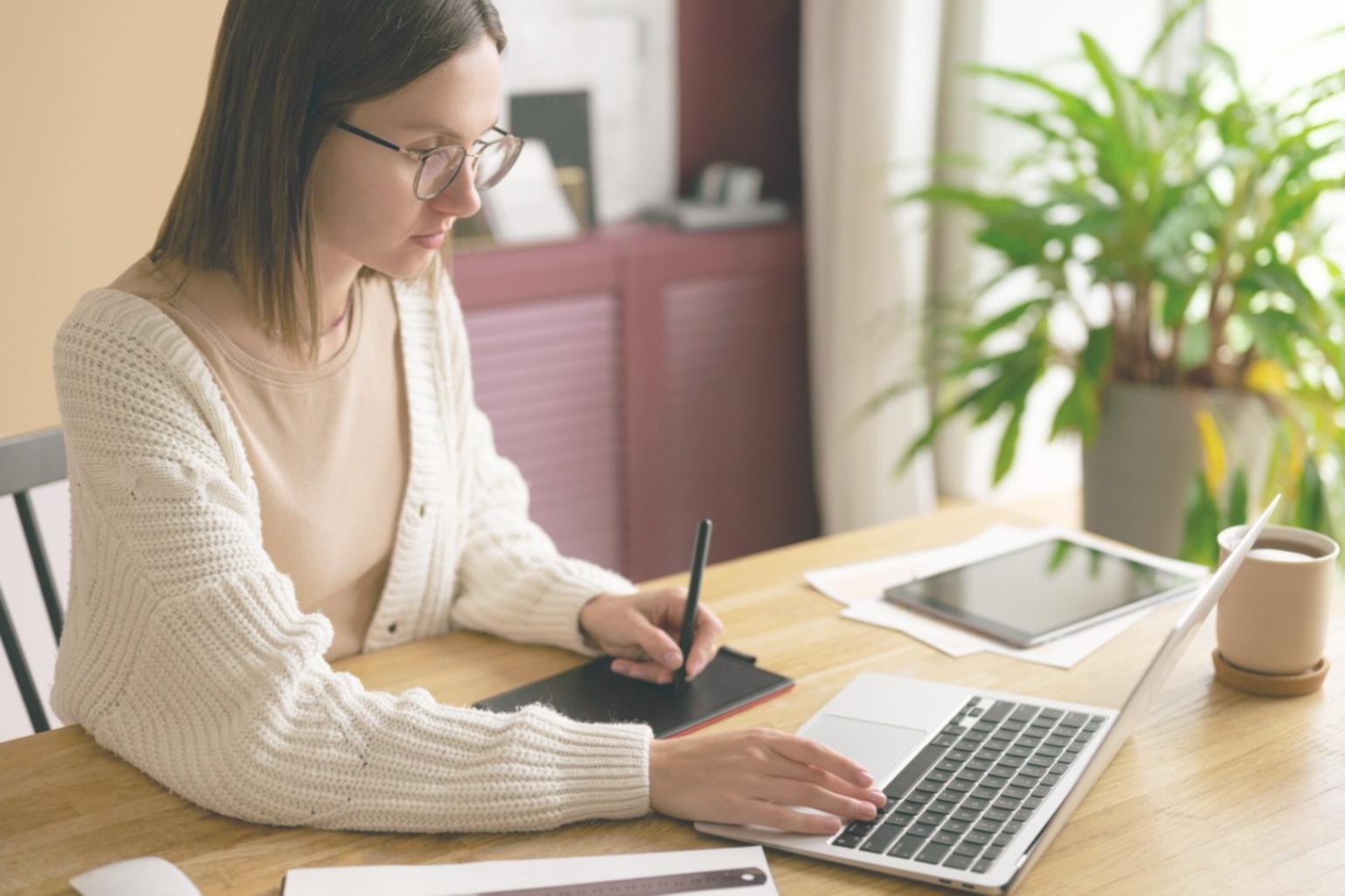 Business professionals reviewing quarterly financial forecasts and budget scenarios